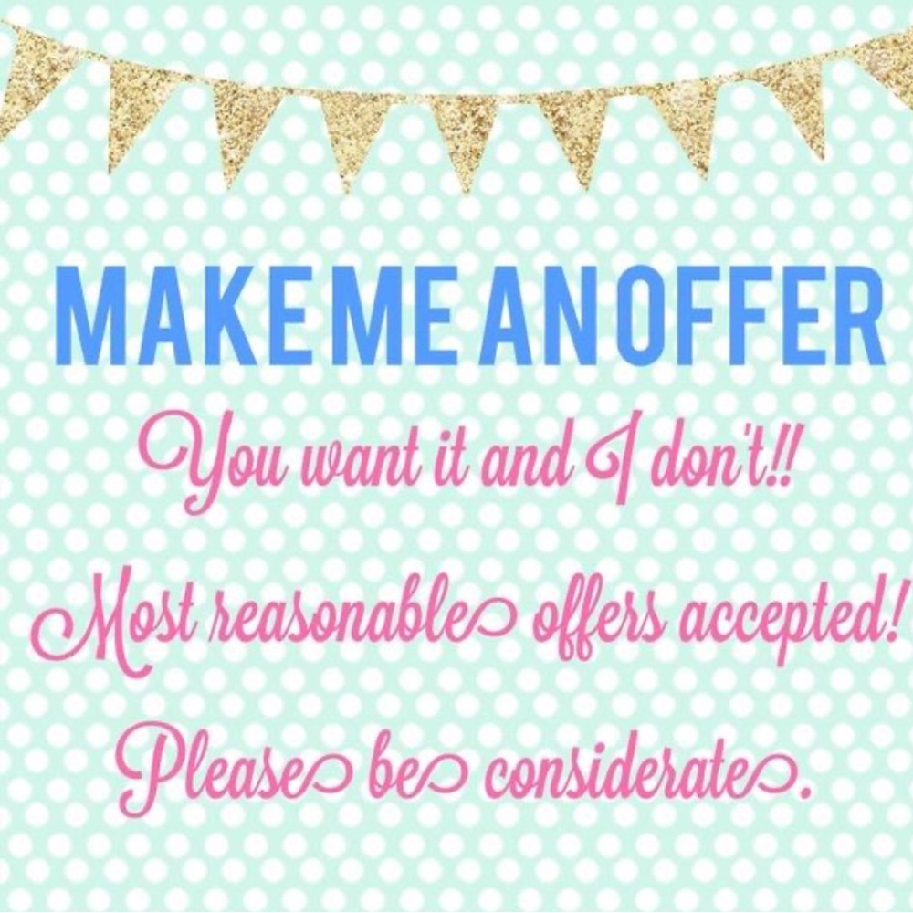 All reasonable offers accepted! Happy Poshing!
